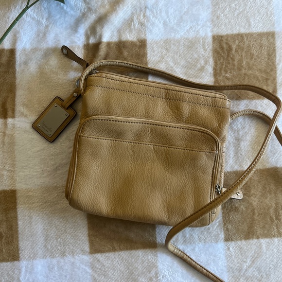Tignanello Tan Leather Crossbody - Picture 2 of 2